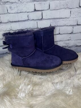 UGG Australia UGG Mini Balley Bow Boot Color Purple Size 8